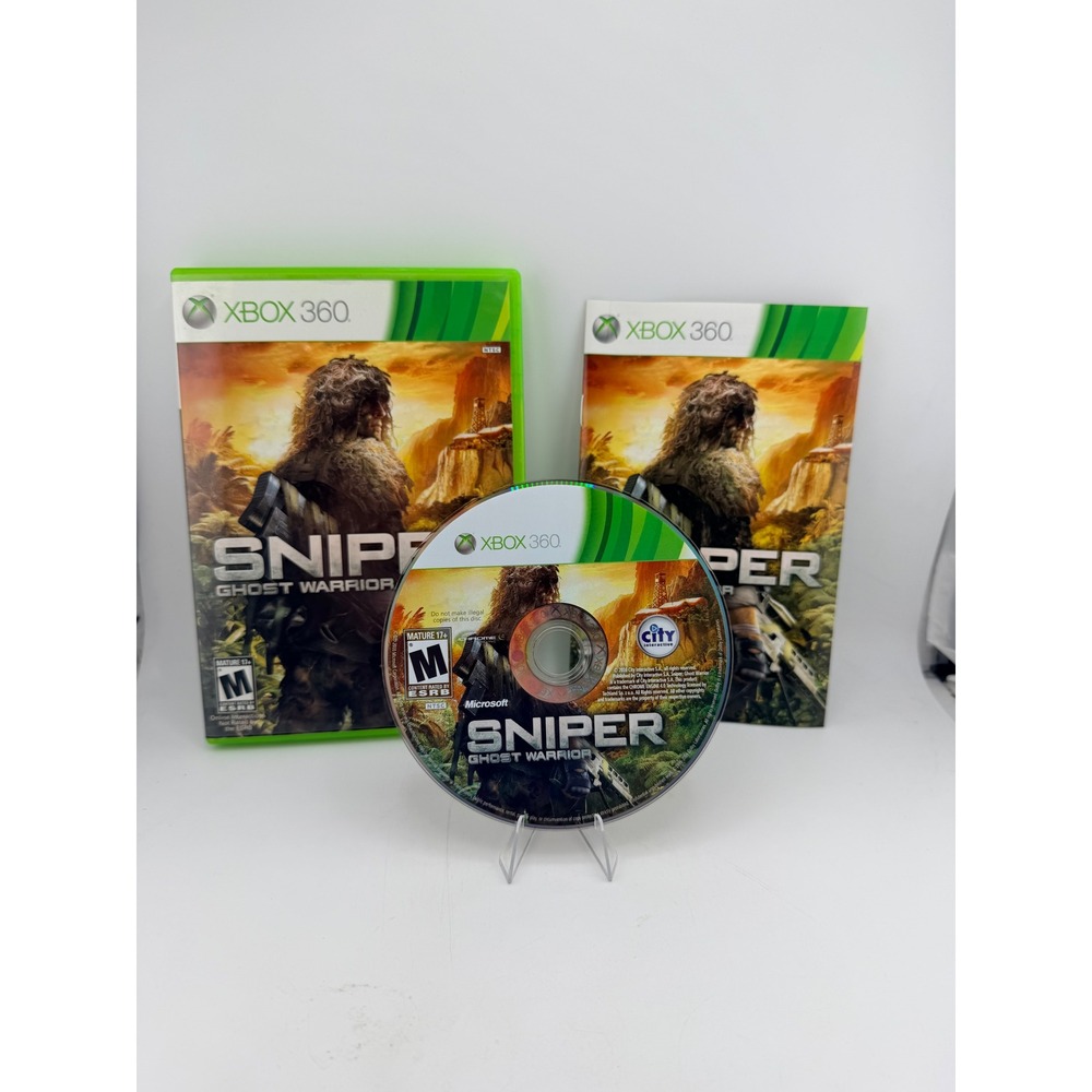 Sniper‎ Ghost Warrior Xbox 360 Tactical Shooter Game CIB NTSC City Interactive